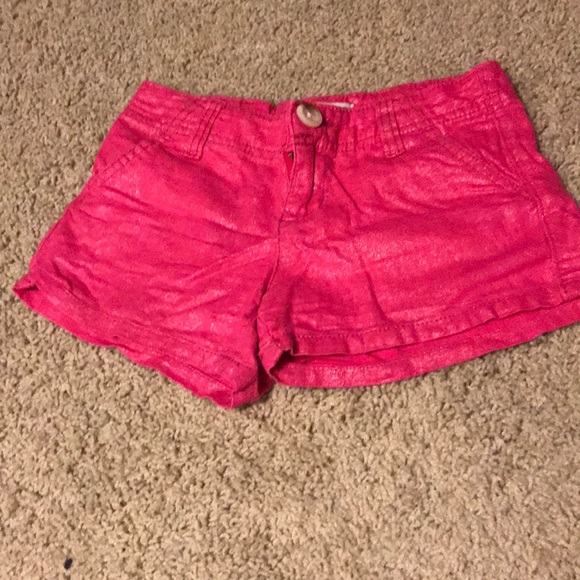 pink sparkly shorts